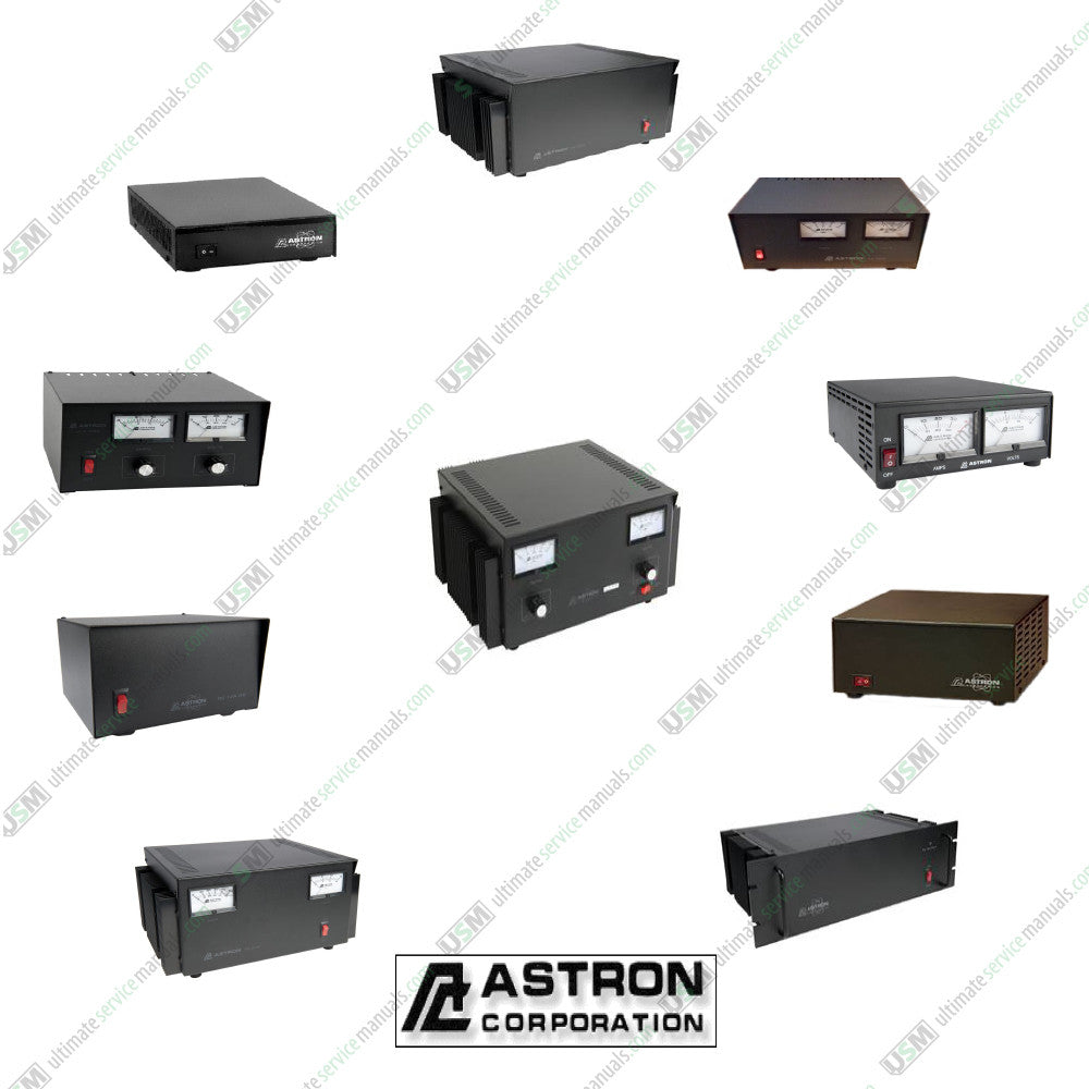 Astron Power Supply Ultimate Service Repair Manuals Schematics e-delivery