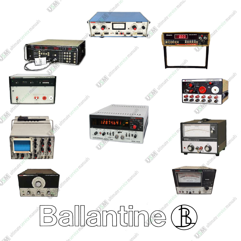 Ballantine Laboratories Ultimate Operation Repair Service manuals & Schematics