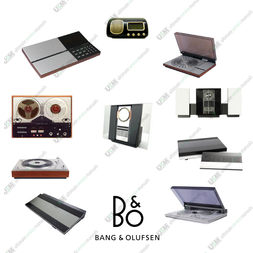 Bang & Olufsen Ultimate Schematics, Repair, Service & Operation Manuals 1200 PDF