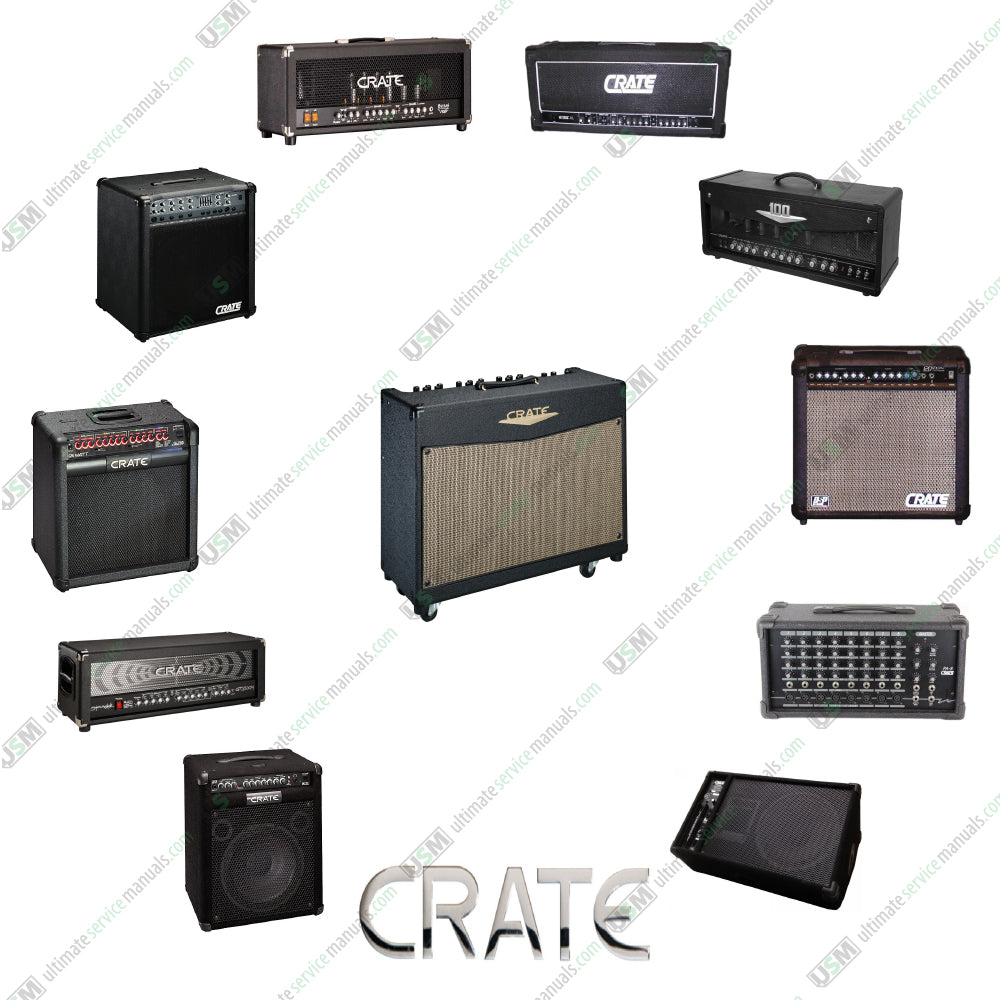Crate SLM Ultimate Operation, Repair, Service Schematics Manuals