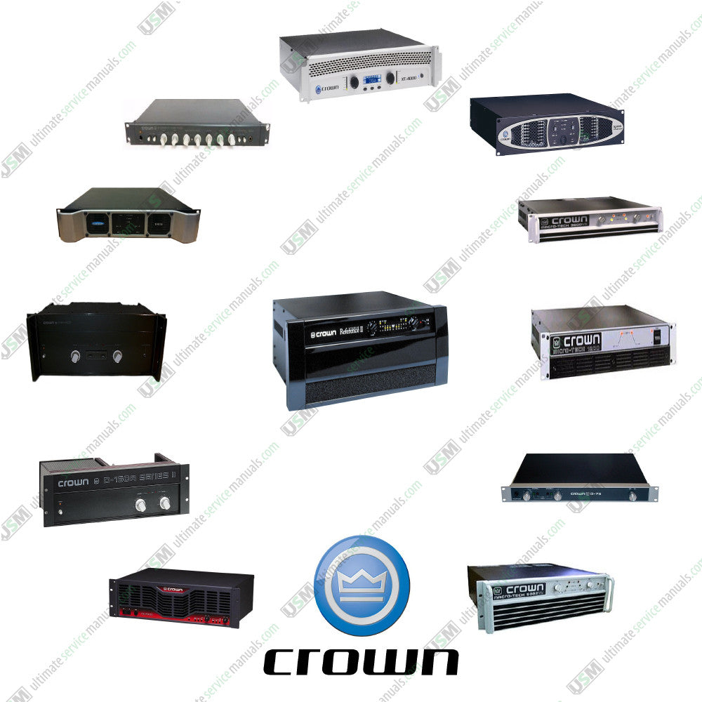 CROWN Ultimate Repair Schematics & Service Manuals 210 PDF e-delivery