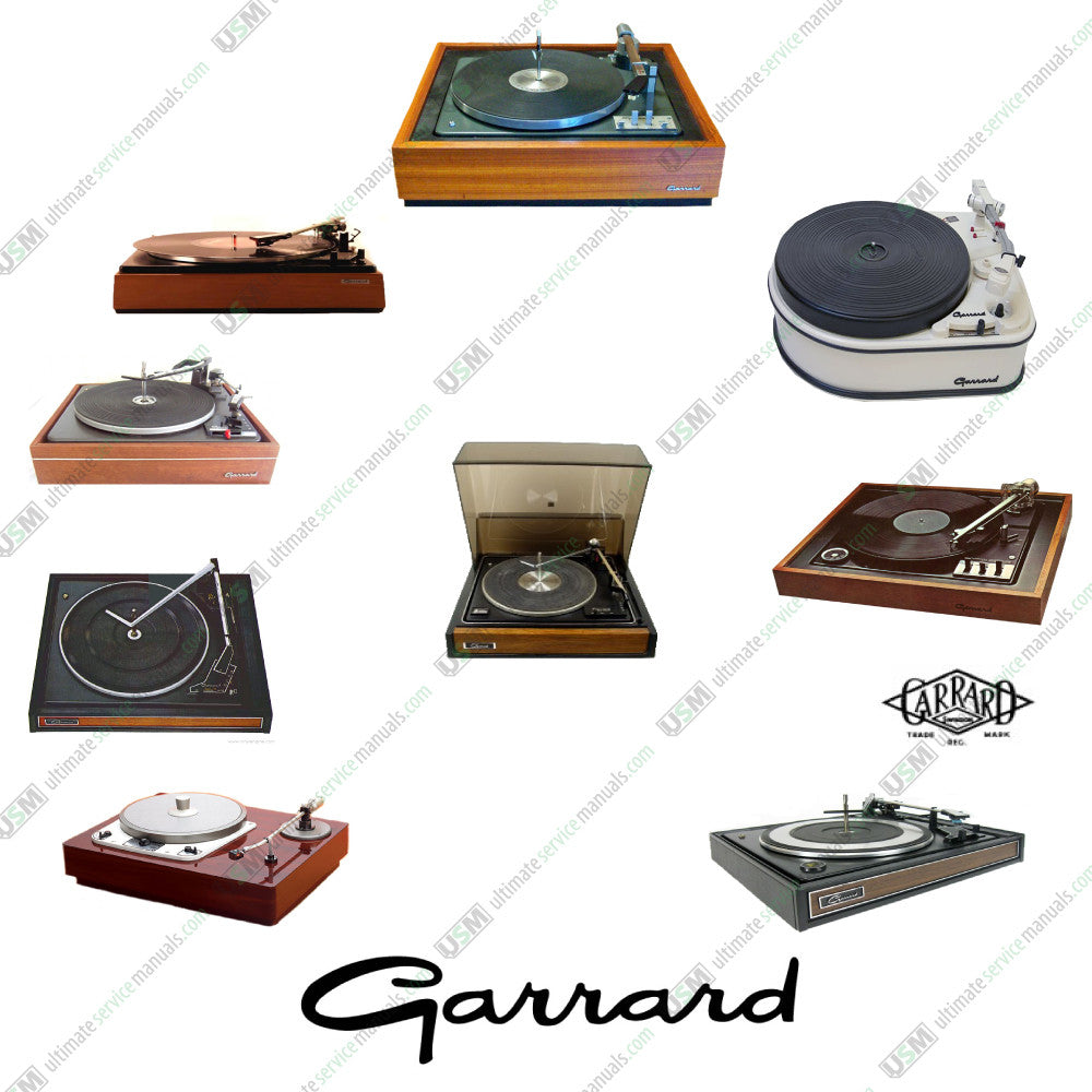 GARRARD Ultimate owners & repair service manuals e delivery