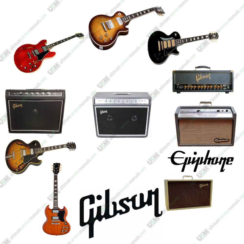Gibson & Epiphone Ultimate repair & service schematics manuals