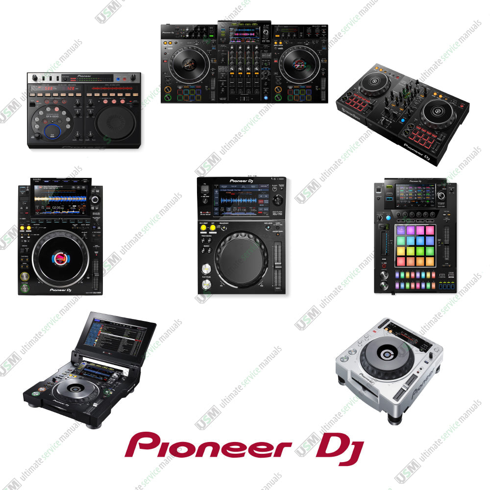 Pioneer DJ Pro Audio Ultimate Repair, Service Manuals 150 PDF