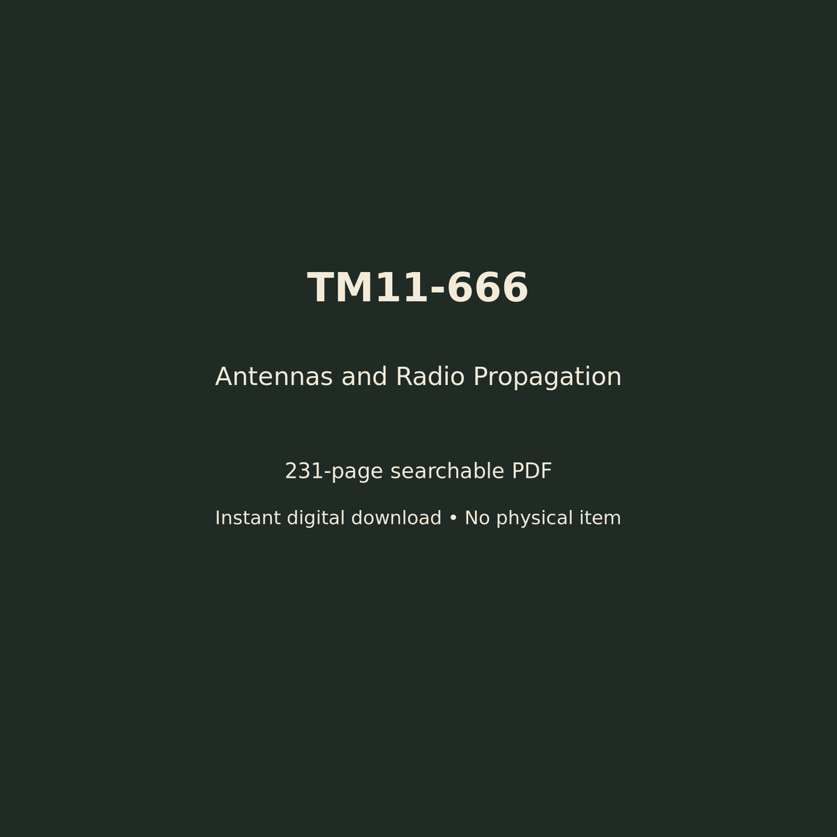TM11-666 digital manual details