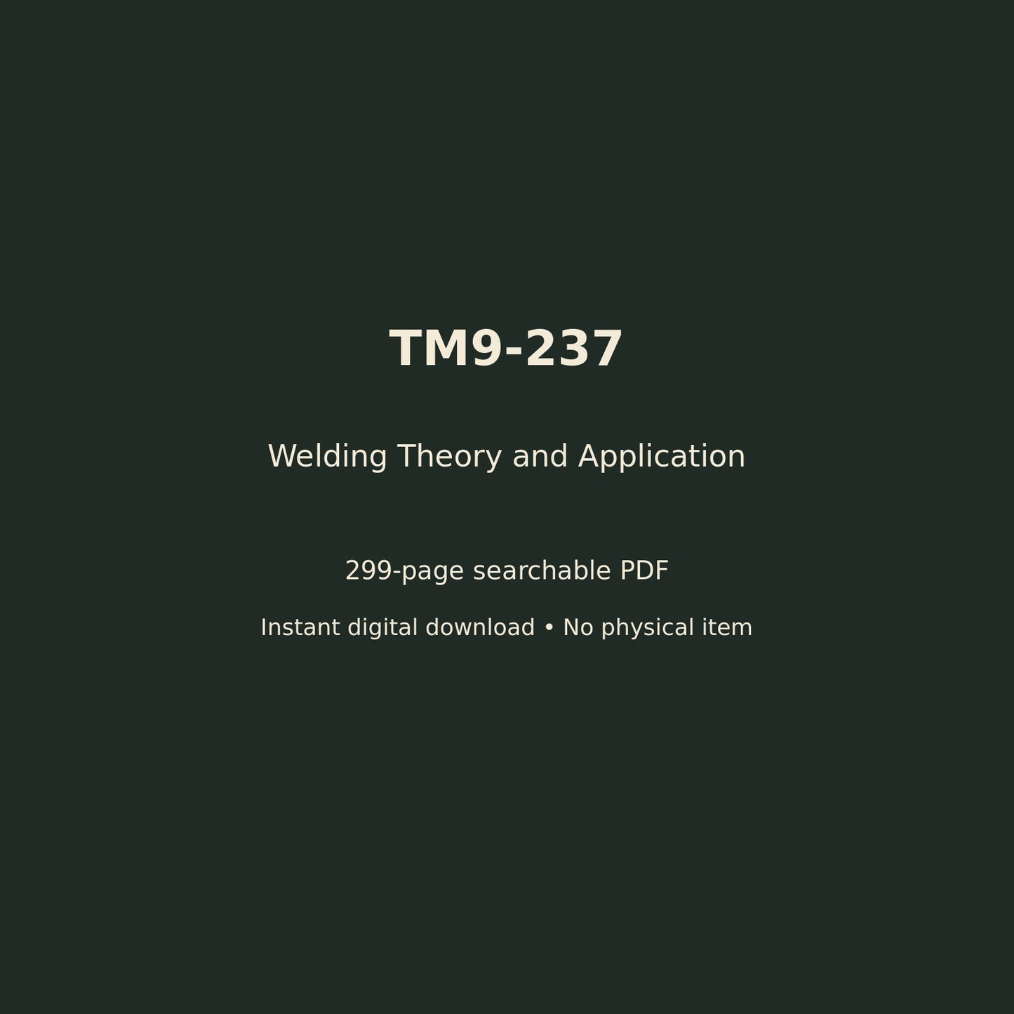 TM9-237 digital manual details