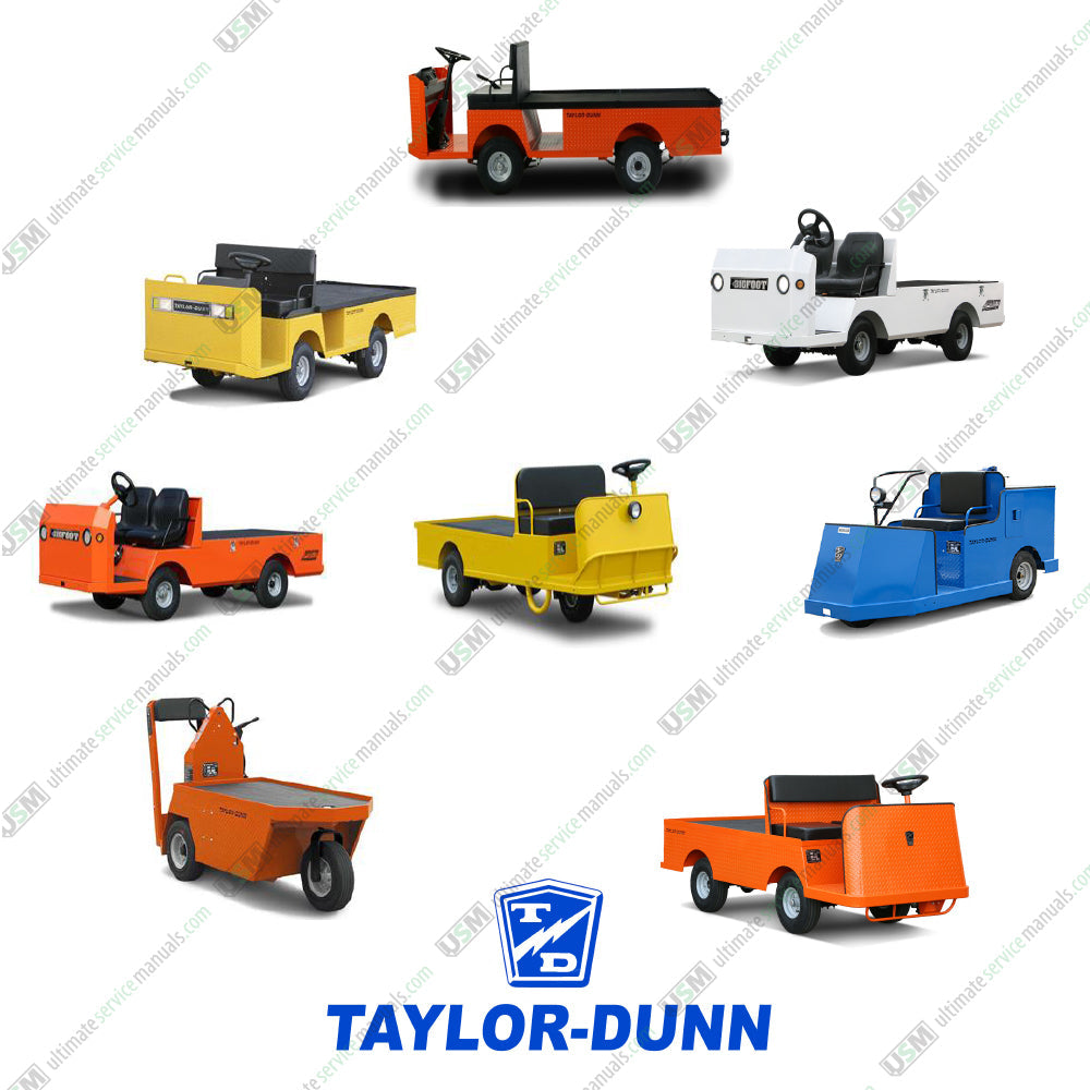Taylor-Dunn Ultimate Car Cart Operation Service Workshop Parts list Manual