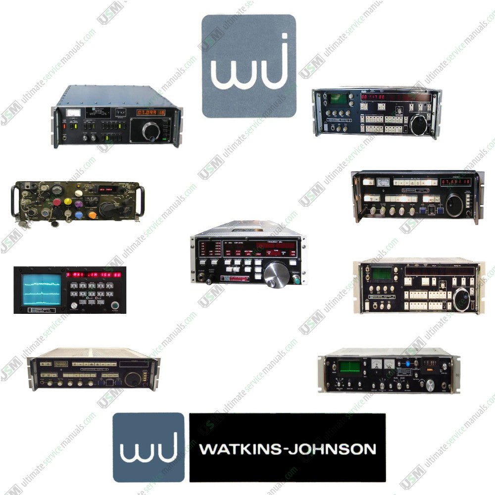 Watkins Johnson WJ Ultimate repair, service, maintenance & owner manuals