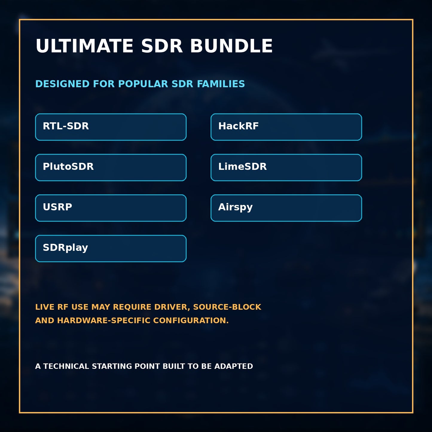 GNU Radio Complete Ultimate SDR Bundle – All 11 Developer & Reference Suites – SDR compatibility