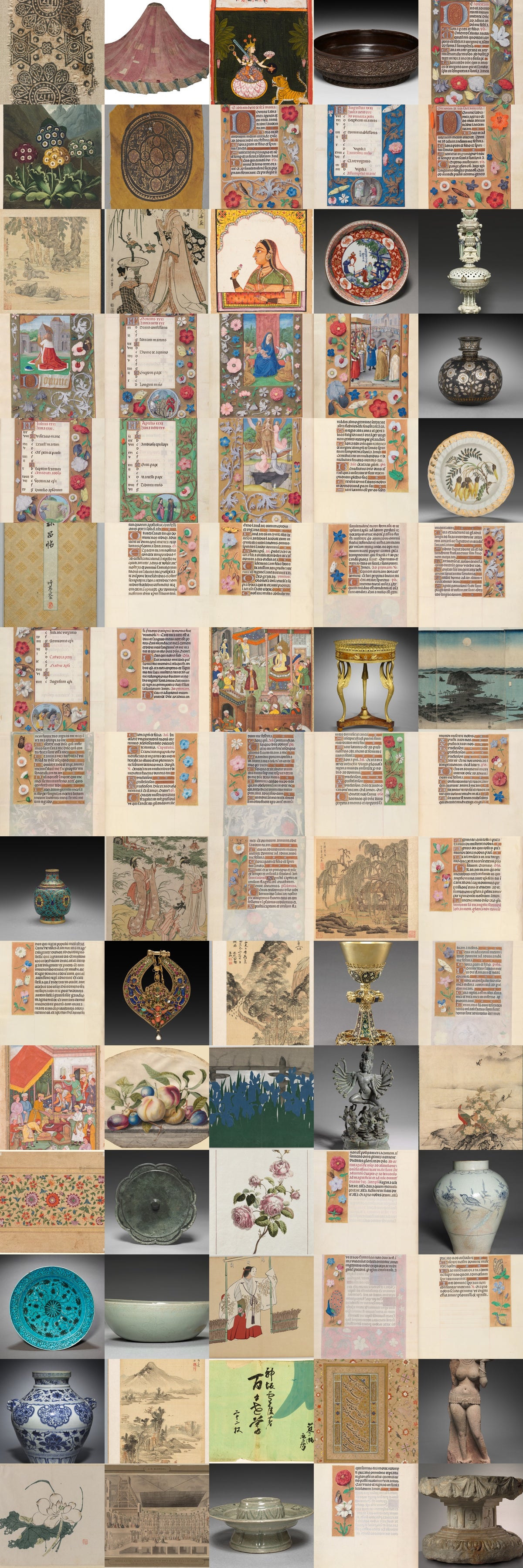 Preview of the 75-artwork Victorian Botanical Flowers digital collection