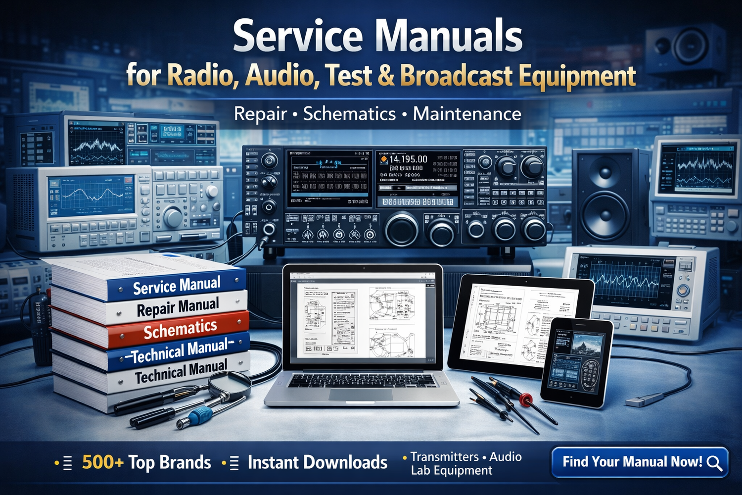 Service manuals and operation Manuals