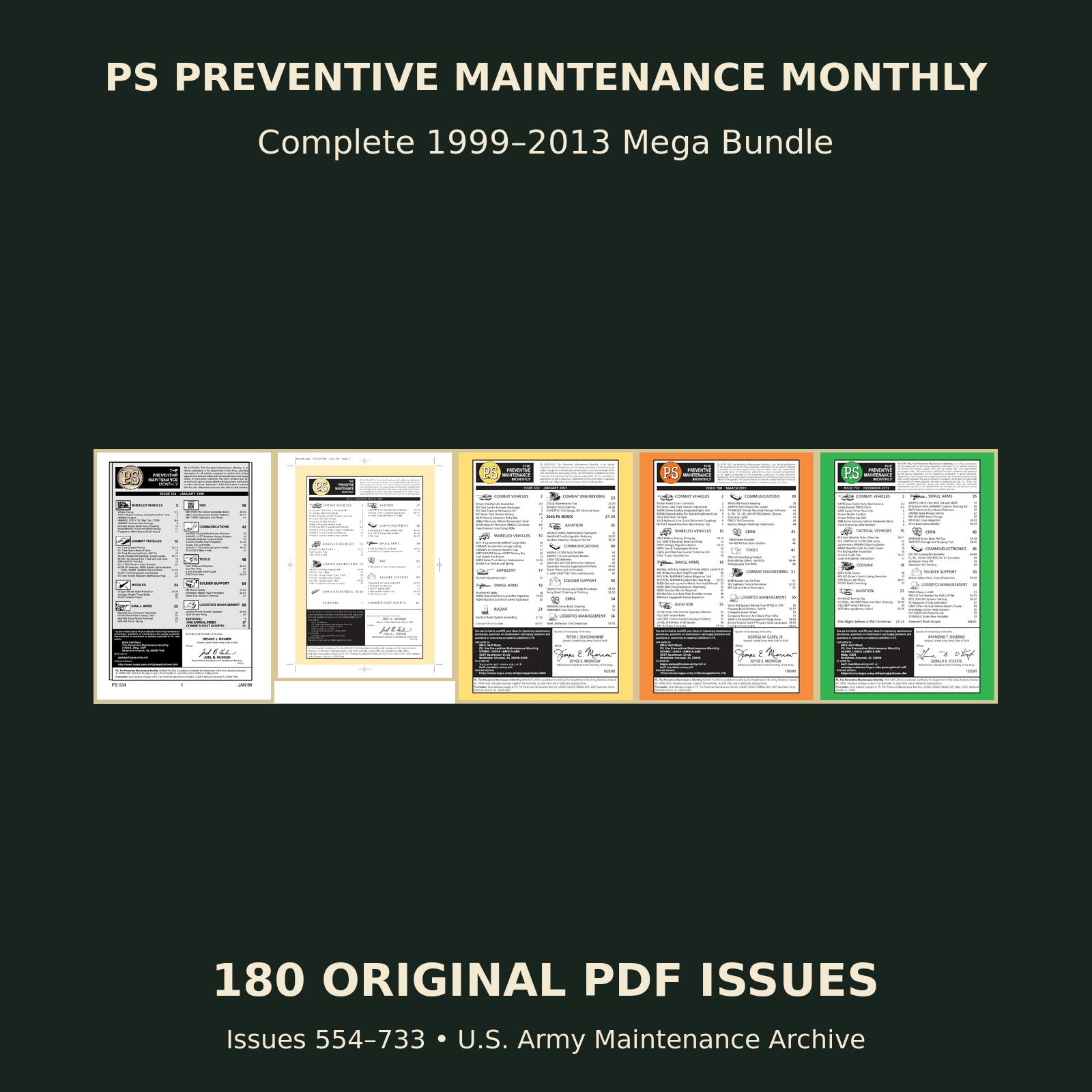 PS Preventive Maintenance Monthly 1999 to 2013 180 PDF mega bundle