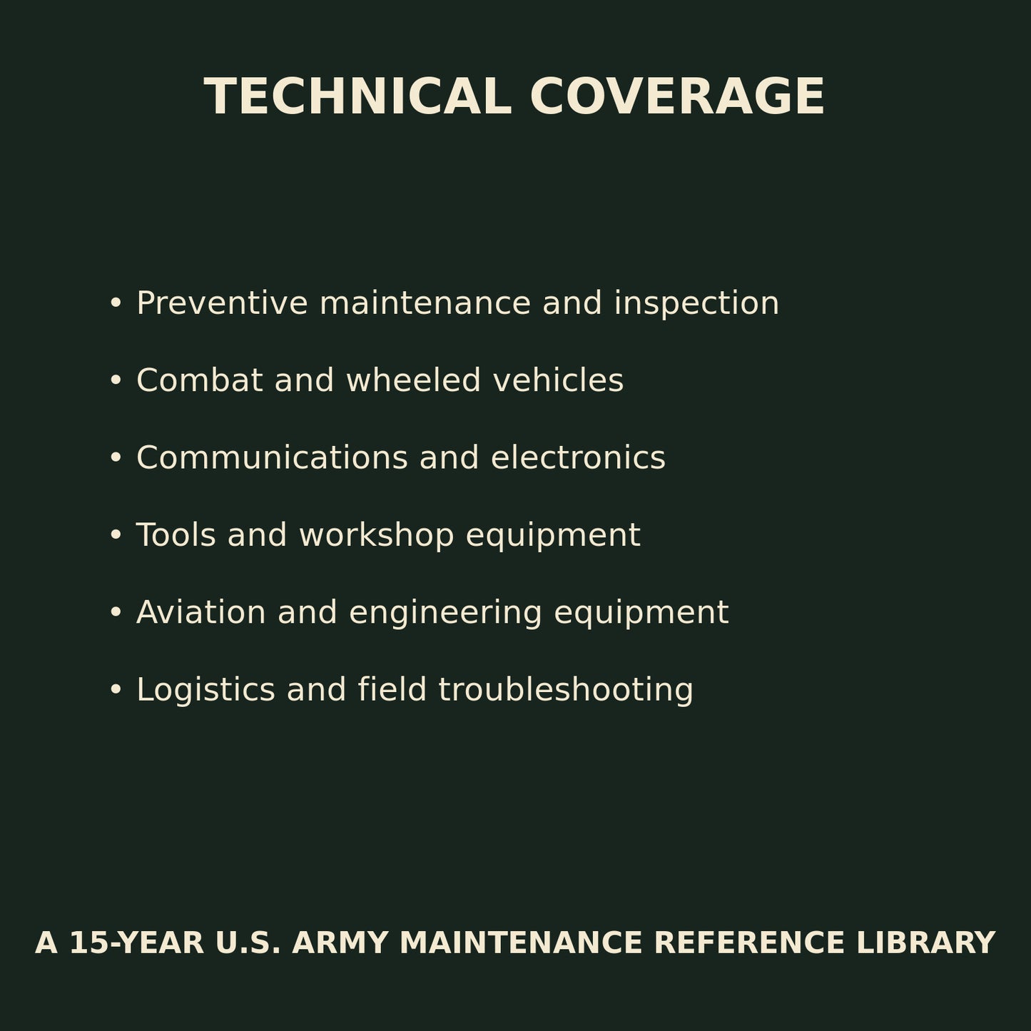 Technical topics covered in PS Preventive Maintenance Monthly