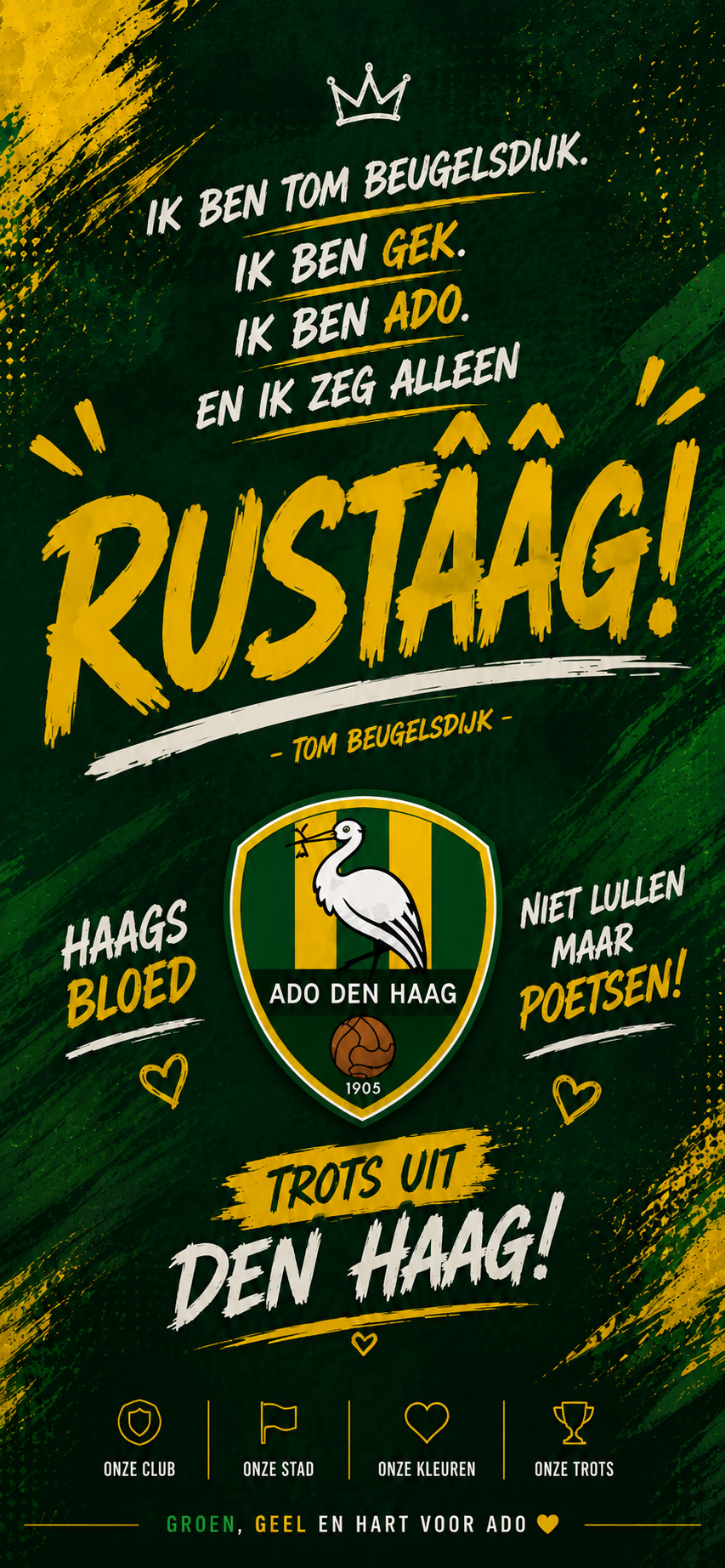 ADO Den Haag Phone Wallpapers – 15 Digital Football Wallpapers for Smartphone | Instant Download