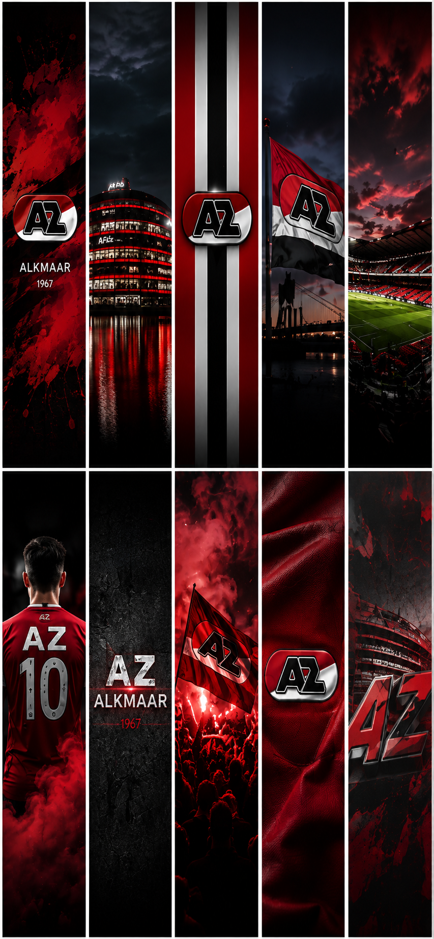 AZ Alkmaar Phone Wallpapers – 15 Digital Football Wallpapers for Smartphone | Instant Download