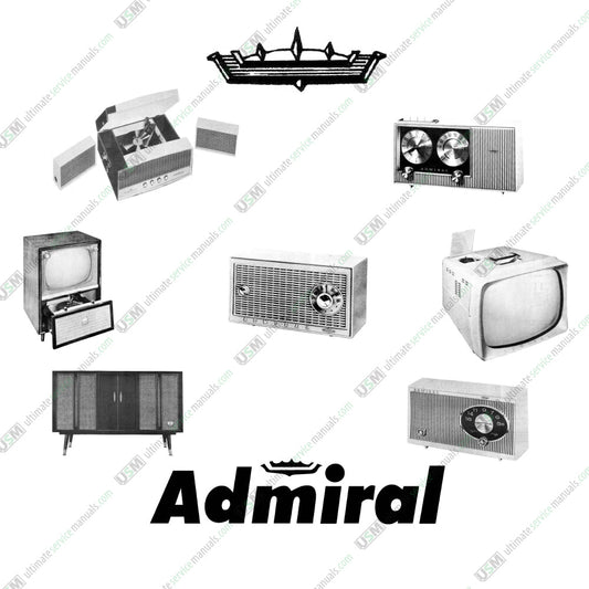 Admiral Ultimate Vintage Radio TV Repair Service manual & Schematics