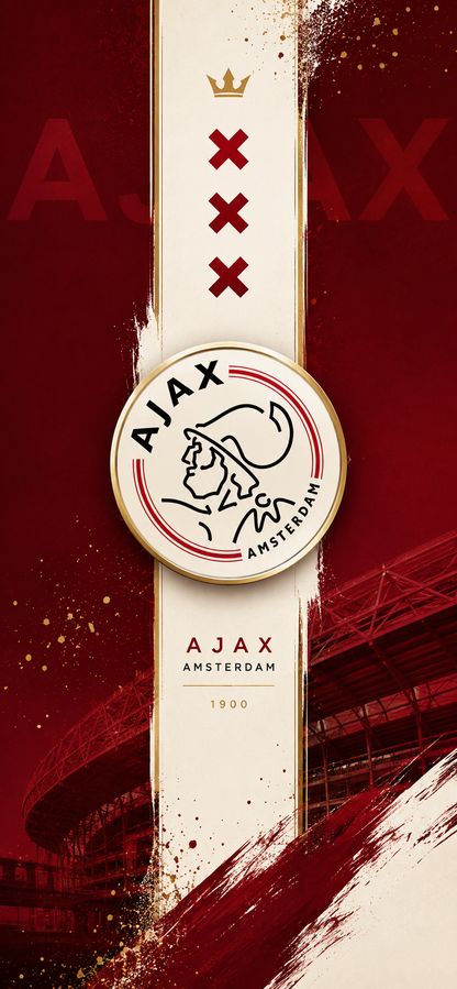 Ajax Amsterdam digital football phone wallpaper preview 4