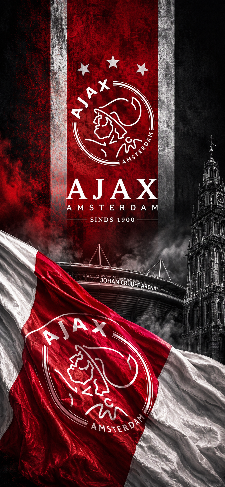 Ajax Amsterdam Phone Wallpapers – 13 Digital Football Wallpapers for Smartphone | Instant Download