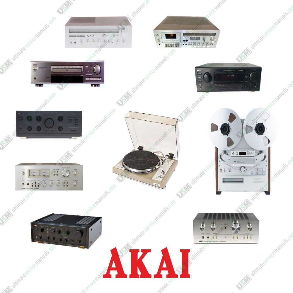 AKAI Audio Ultimate Repair Schematics & Service Manuals 870 PDF instant e delivery