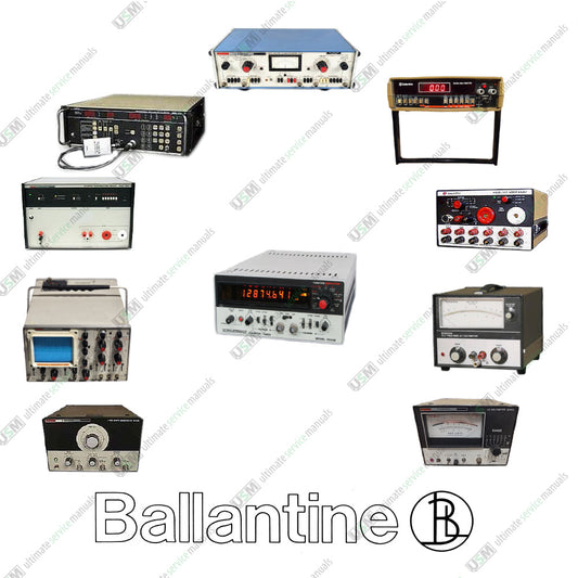 Ballantine Laboratories Ultimate Operation Repair Service manuals & Schematics