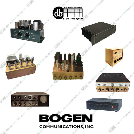 Bogen, David Bogen Ultimate schematics owners repair service manuals
