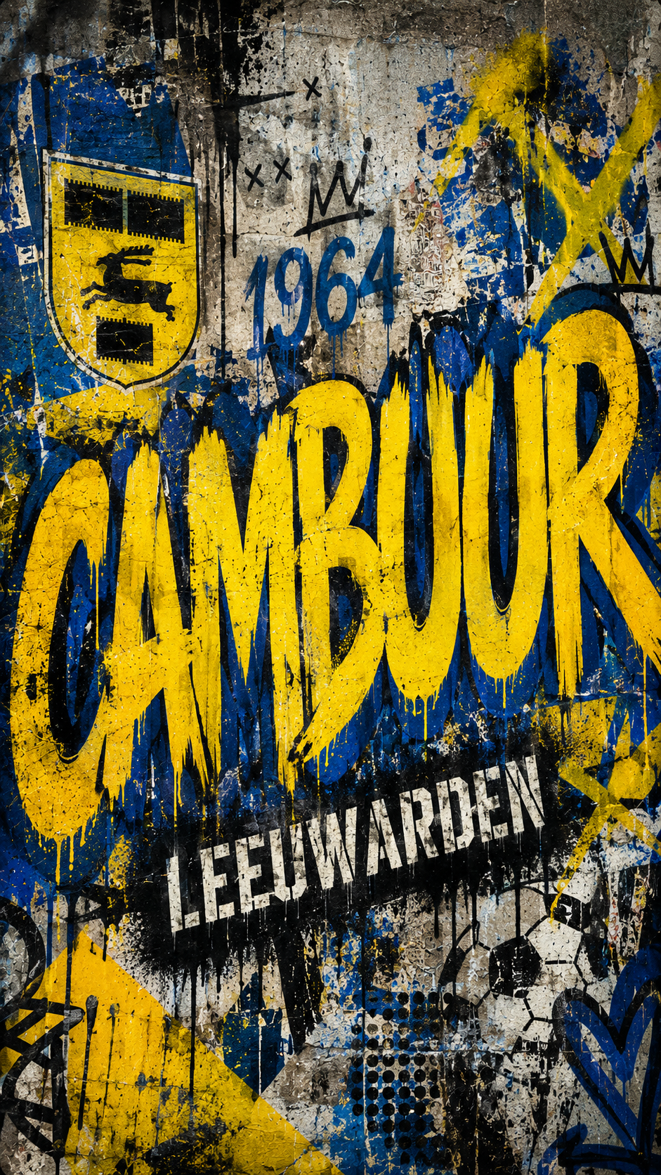 SC Cambuur Phone Wallpapers – 15 Digital Football Wallpapers for Smartphone | Instant Download