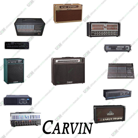 CARVIN Ultimate Repair Service Schematics 450 PDF's