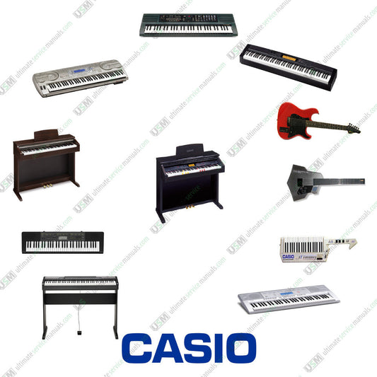 CASIO Ultimate Keyboards Piano repair service manuals 150 manuals e-delivery