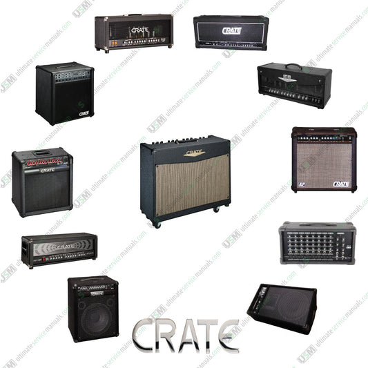 Crate SLM Ultimate Operation, Repair, Service Schematics Manuals
