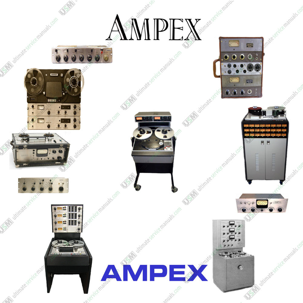 AMPEX Ultimate Schematics, Repair, Service & Operation Manuals 350 PDF