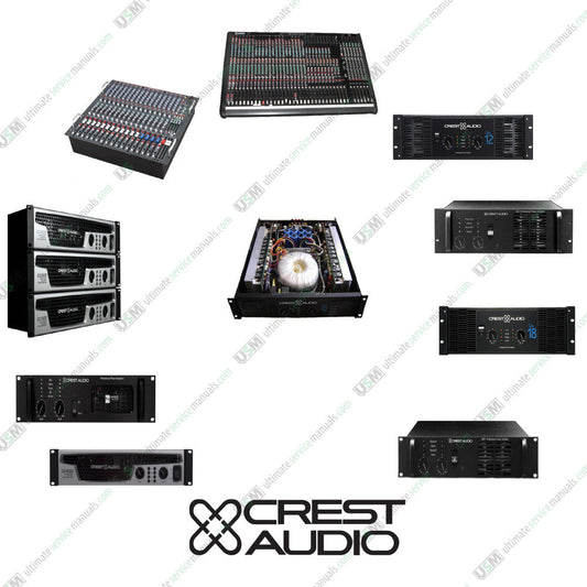 CREST AUDIO Ultimate Owner's, Repair, Service manuals & Schematics e-delivery