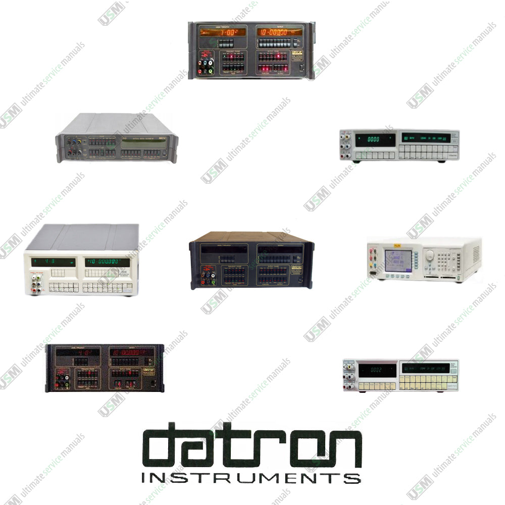 Datron Ultimate Repair Service Instructions manuals & Schematics