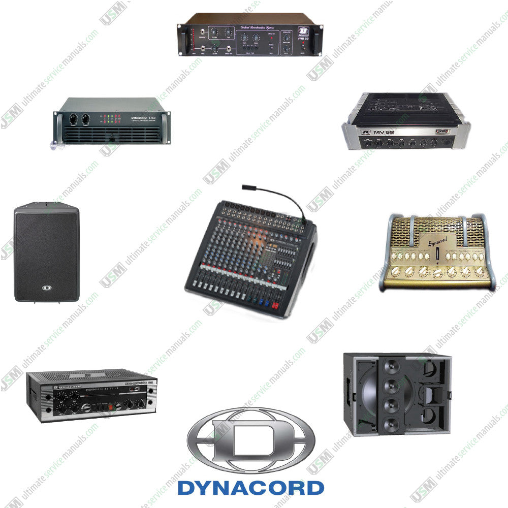 Dynacord Ultimate Repair, Service Schematics & Operation Manuals