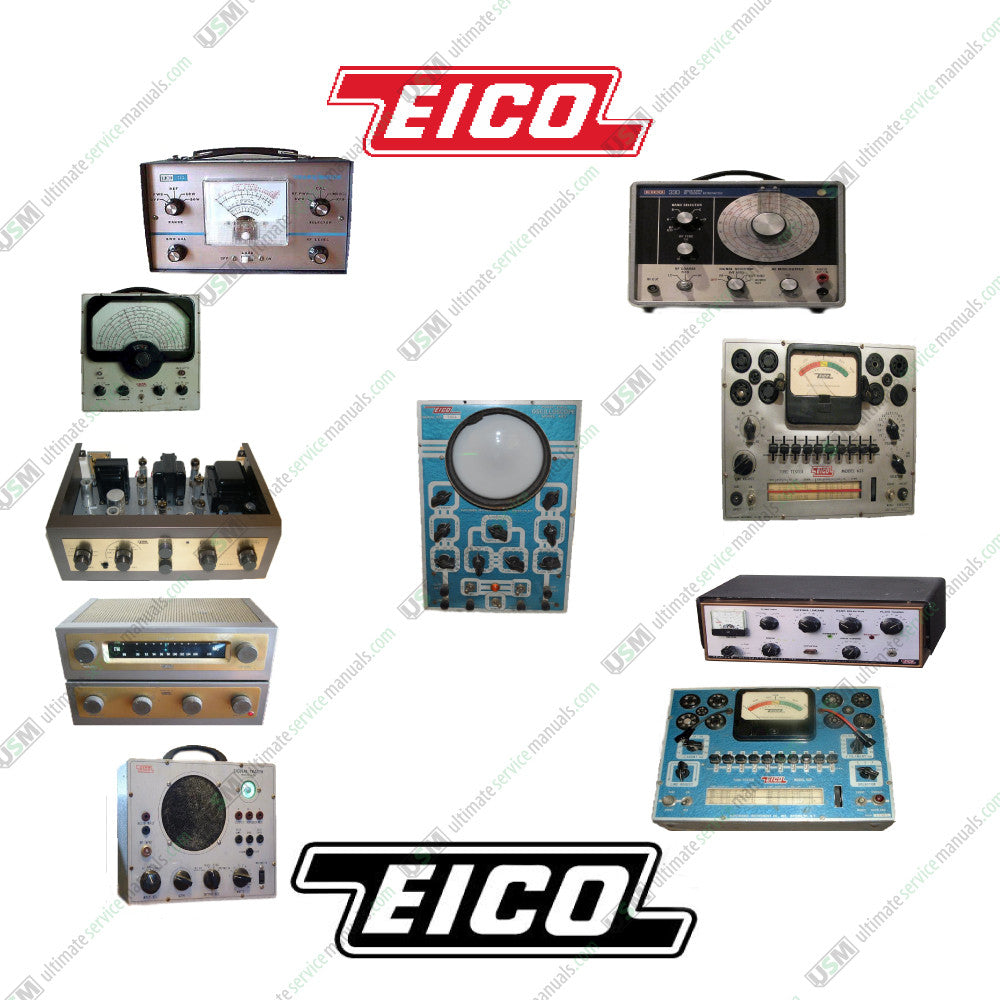 EICO Ultimate repair, service, maintenance & owner manuals Instant Digital delivery