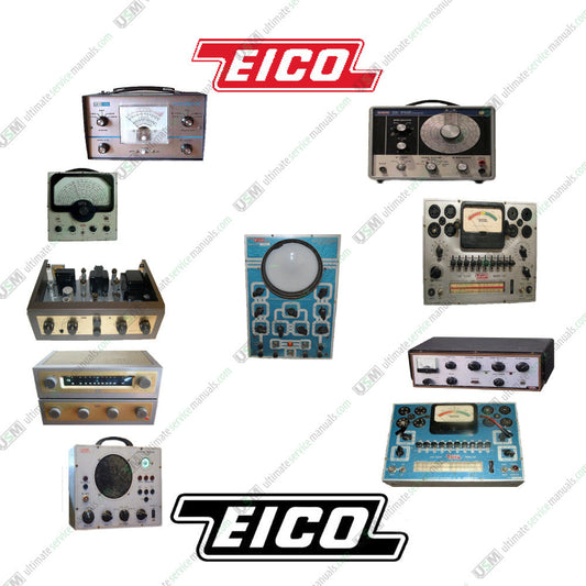 EICO Ultimate repair, service, maintenance & owner manuals Instant Digital delivery