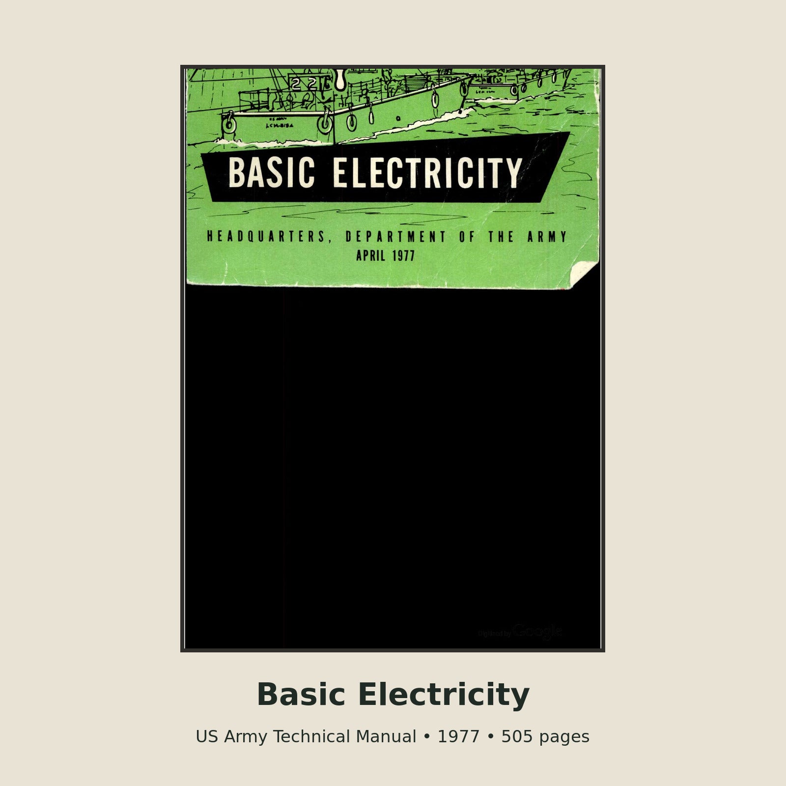 FM 55-506-1 Basic Electricity – 505-Page PDF Manual