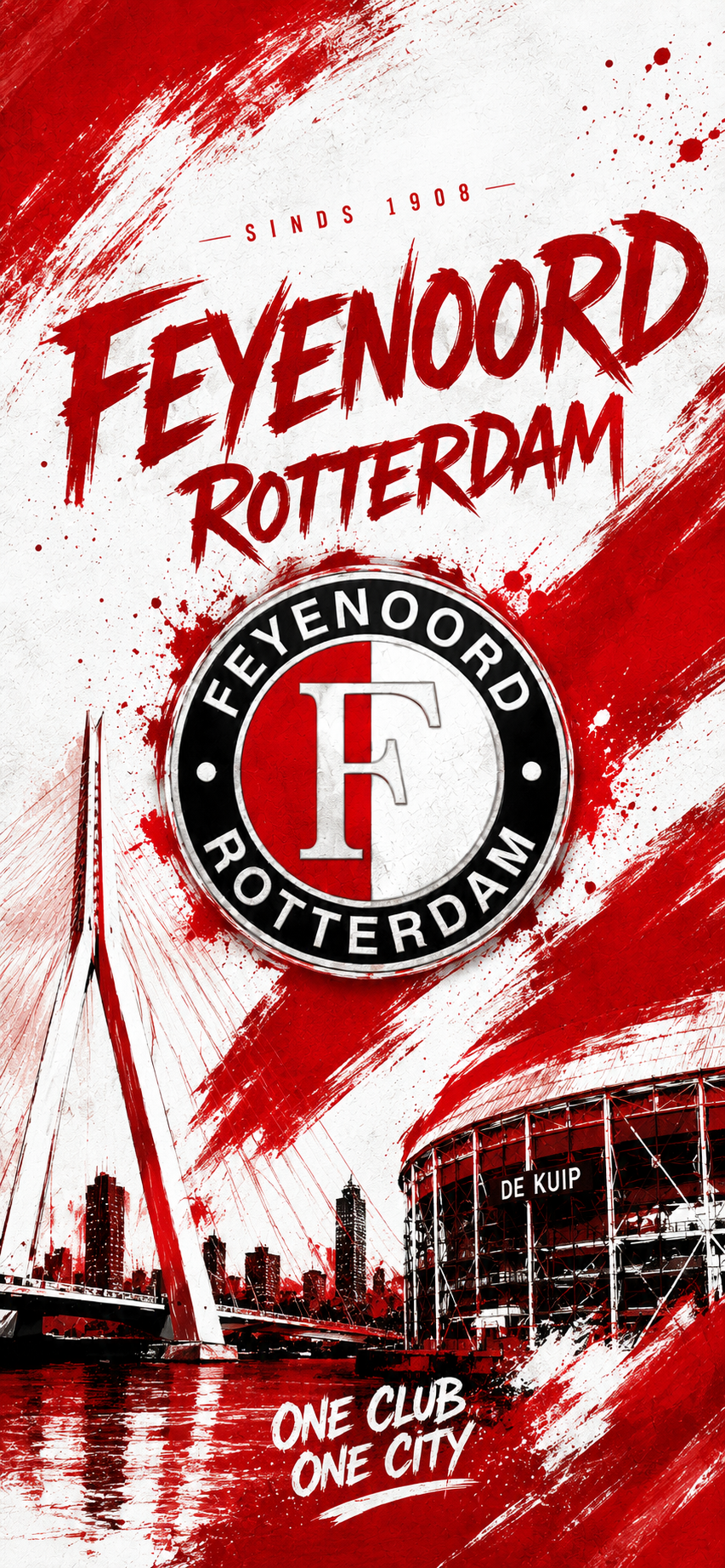 Feyenoord Rotterdam Phone Wallpapers – 15 Digital Football Wallpapers for Smartphone | Instant Download
