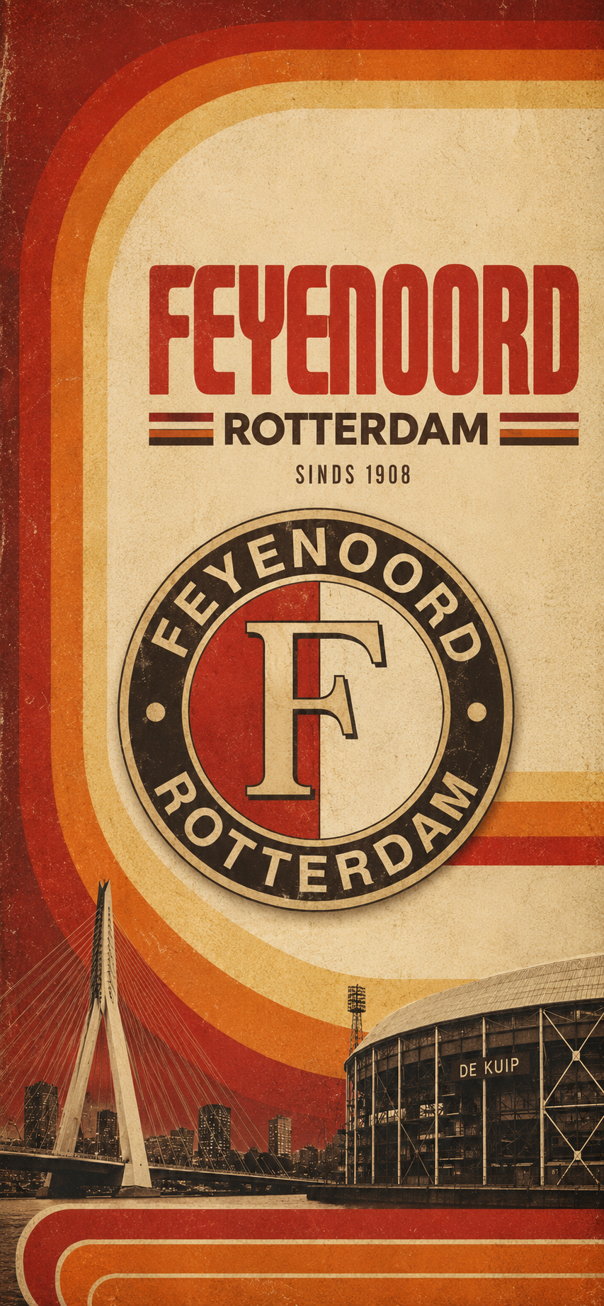 Feyenoord Rotterdam Phone Wallpapers – 15 Digital Football Wallpapers for Smartphone | Instant Download