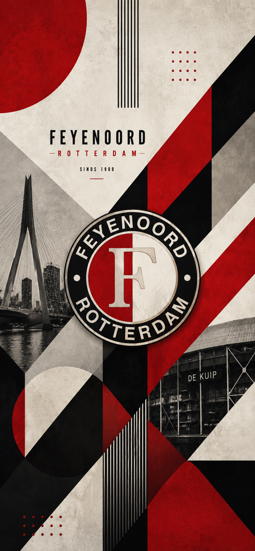 Feyenoord Rotterdam Phone Wallpapers – 15 Digital Football Wallpapers for Smartphone | Instant Download