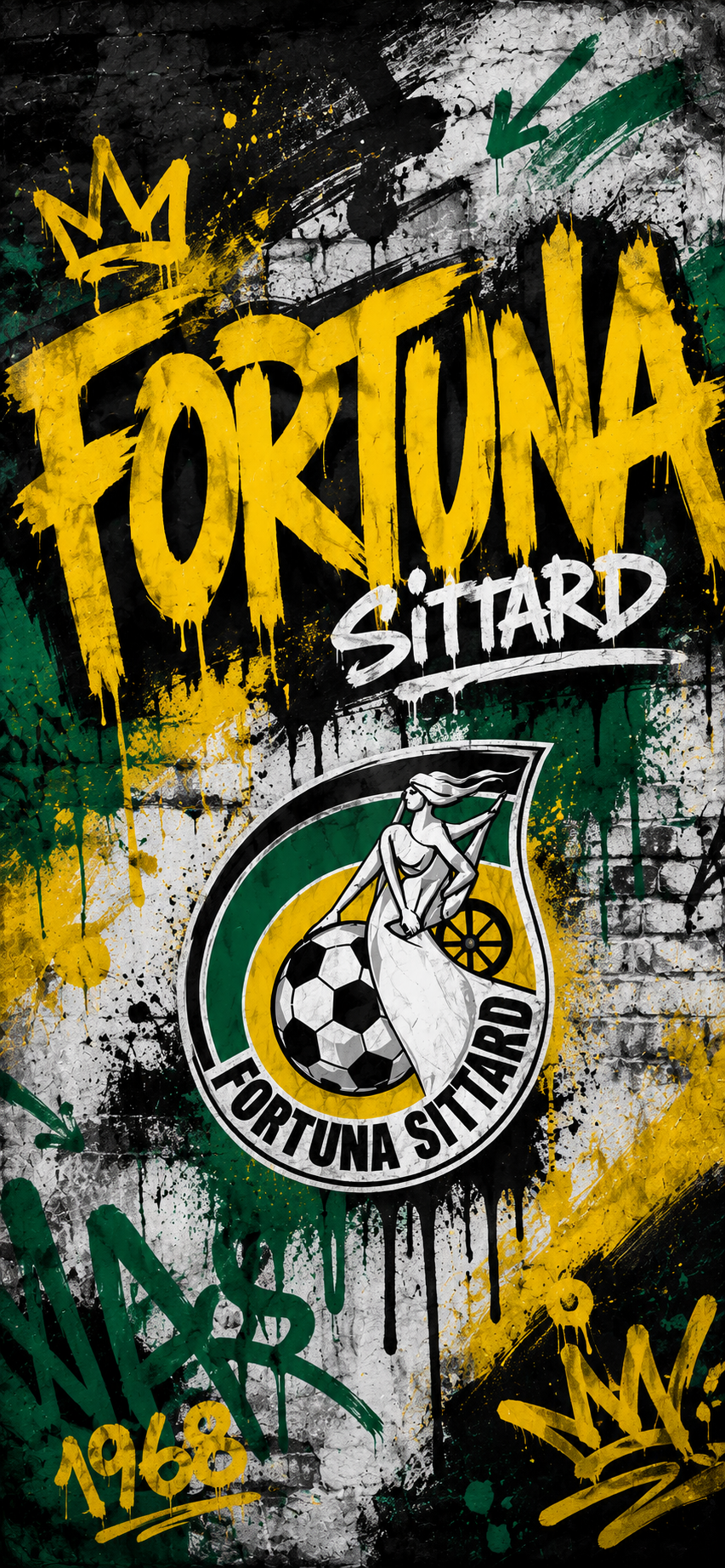Fortuna Sittard Phone Wallpapers – 15 Digital Football Wallpapers for Smartphone | Instant Download