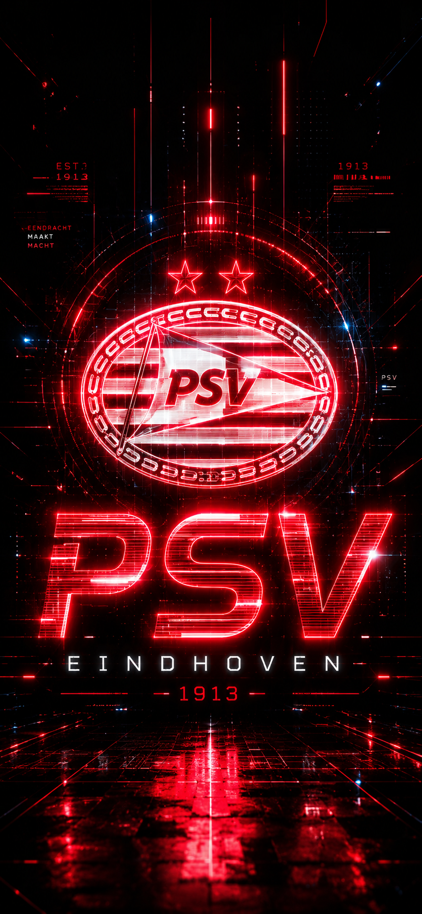 PSV Eindhoven Phone Wallpapers – 15 Digital Football Wallpapers for Smartphone | Instant Download
