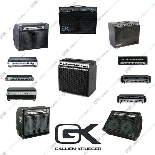 Gallien Krueger G-K Ultimate Operation Repair Service manuals & Schematics e delivery