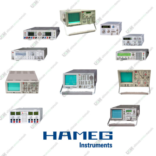 HAMEG Instruments Ultimate Operation Repair Service manuals & Schematics