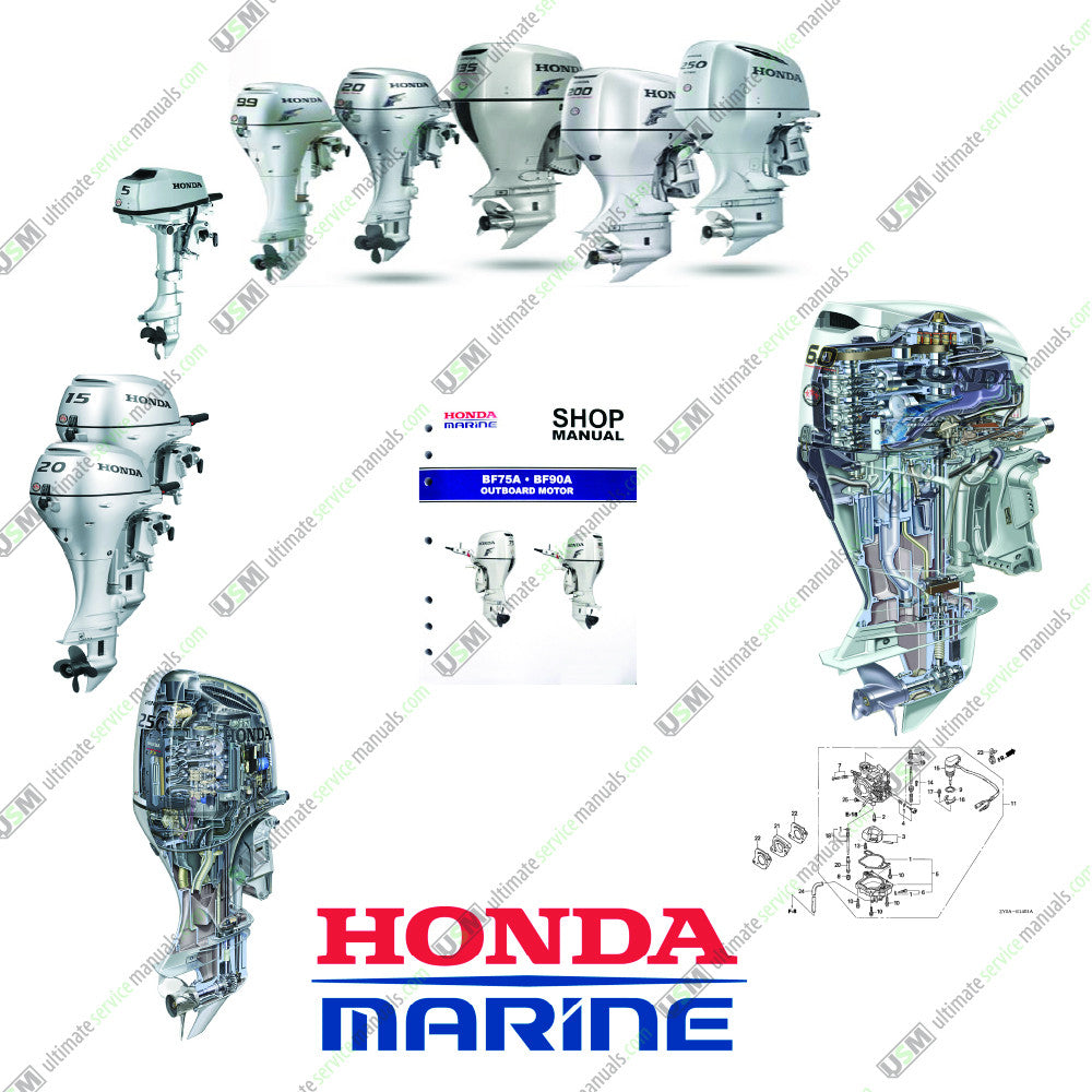 Honda Marine Outboard Ultimate Workshop Repair, Service Manuals