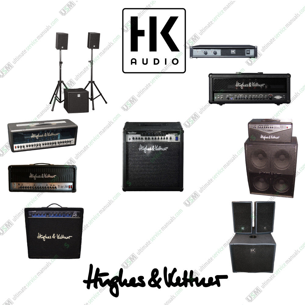 HK Audio Hughes & Kettner Ultimate Repair, Service Schematics & User Manuals