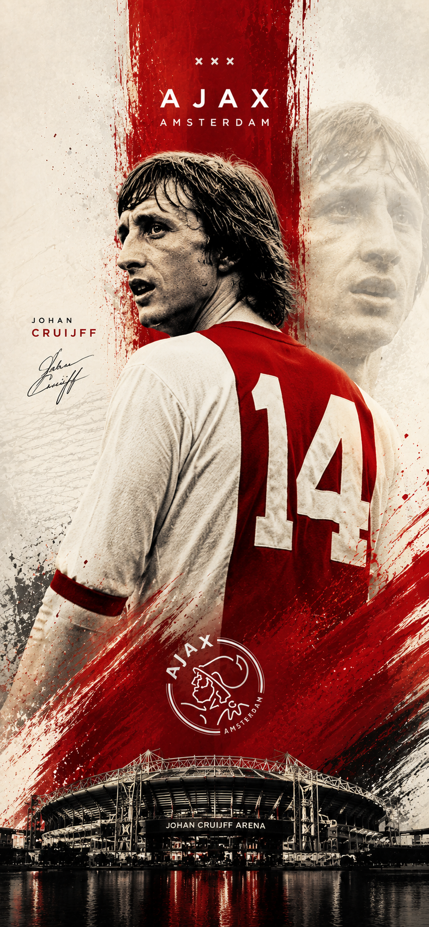 Ajax Amsterdam Phone Wallpapers – 13 Digital Football Wallpapers for Smartphone | Instant Download