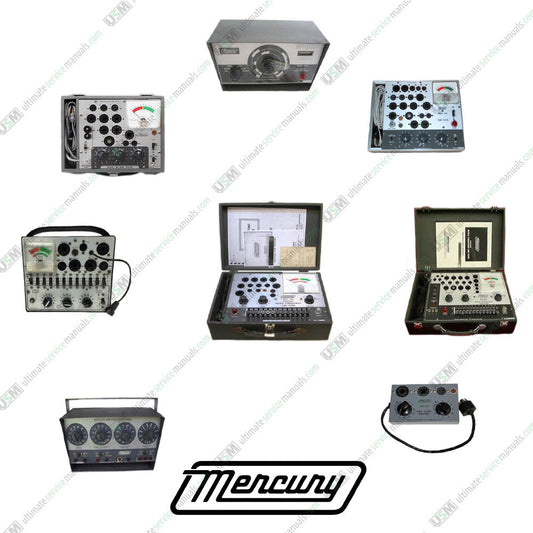 Mercury Ultimate Operation & Service manuals, Tube Charts
