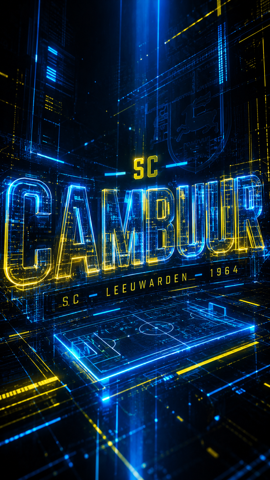 SC Cambuur Phone Wallpapers – 15 Digital Football Wallpapers for Smartphone | Instant Download