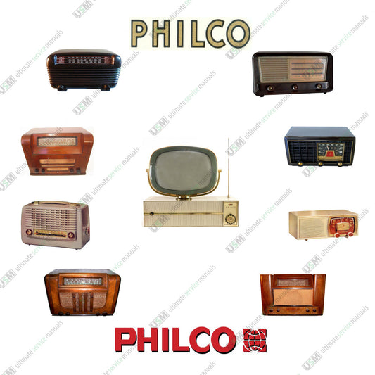 Philco Ultimate Vintage Radio Repair Service manual Schematics 1928-1953