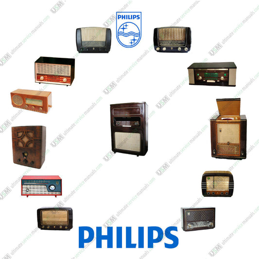 PHILIPS Vintage Audio Radios TV Ultimate repair, service manuals & Schematics